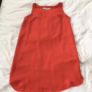 Loft Shift Dress with Shirttail Hem